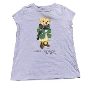 Polo Ralph Lauren Polo Bear Short Sleeve T Shirt Girl's 6